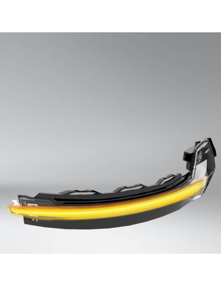 Pisca-pisca LED dinâmico para espelho com acabamento em Branco LEDriving® LEDDMI 8V0 WT S Conjunto de 2 aprovados. Audi A3 8V| l