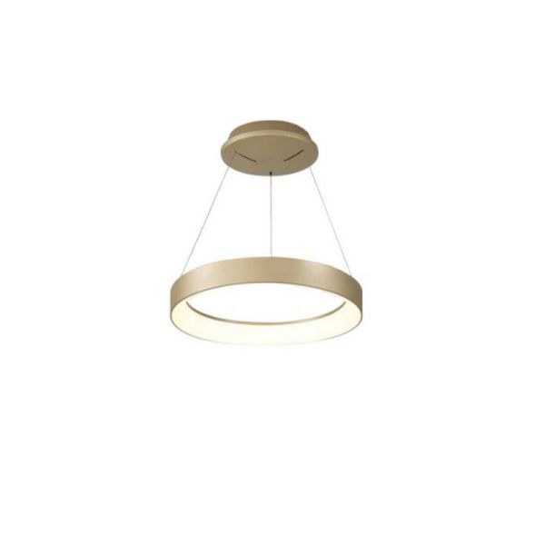 Lámpara colgante LED moderna Niseko II oro, con mando regulable Ø 38 cm