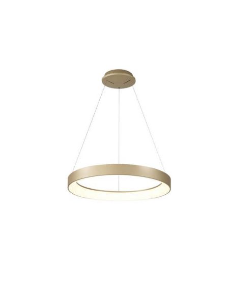 Lámpara colgante LED moderna Niseko II oro, con mando regulable Ø 50 cm