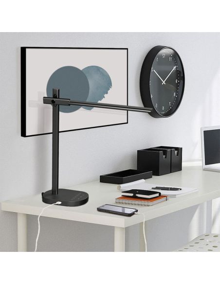 Lampe de table LED Laysan Anthracite 10W 650Lm Couleur de lumière variable de 2 800K à 6 500K S81521N Eglo | léonleds