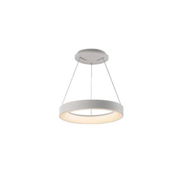 Lámpara colgante LED Niseko II blanca con mando, regulable Ø 38 cm