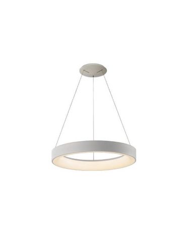 Lampe suspension LED Niseko II blanche avec télécommande, dimmable Ø 50 cm