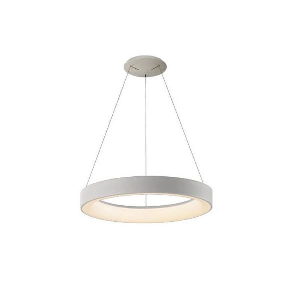 Lámpara colgante LED Niseko II blanca con mando, regulable Ø 50 cm