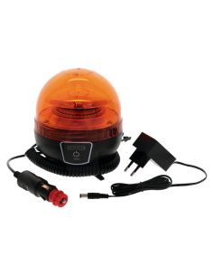Rotativo LED a batería recargable magnético NR65 TA1 con cable de mechero | LeonLeds