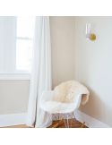 Applique en cristal Nora 1 Light the Champ E27 - or/blanc