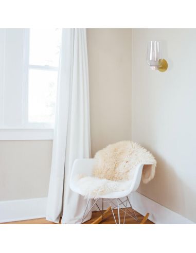 Applique en cristal Nora 1 Light the Champ E27 - or/blanc