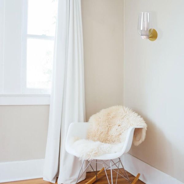 Aplique de cristal Nora 1 Light the Champ E27 - dourado/branco