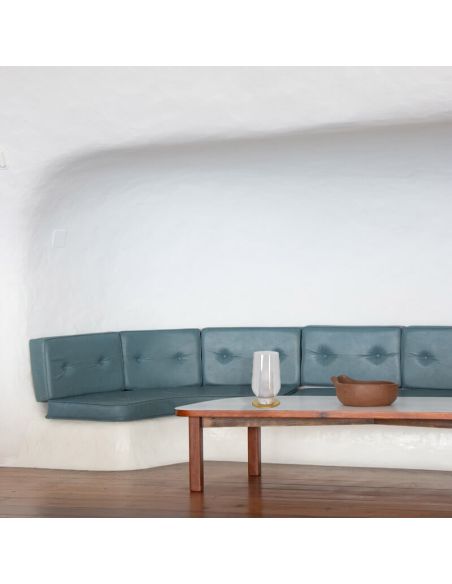 Candeeiro de mesa de cristal Nora el Champ 1 luz E27 Ø18 cm - branco/madeira, preto/mármore, ouro/branco
