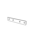 Pletina para la unión de carriles magnéticos - Magneto parte de arriba  (pletina + 4 tornillos) - Accesorios medidas