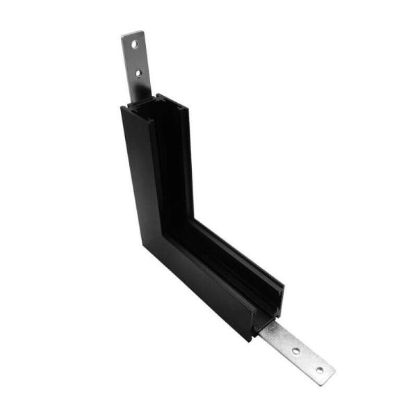 Conector unión en L 90º para carril de superficie magnético interior Magneto negro - Accesorios