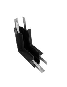 Conector unión en L interior para unir carril de empotrar magnético Magneto negro - Accesorios