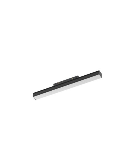 Foco lineal difusor LED carril magnético negro Magneto 16W