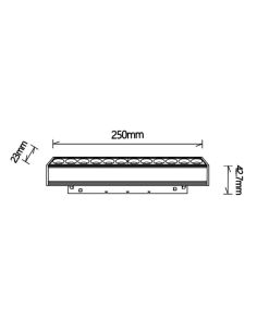 Foco lineal COB LED carril magnético negro Magneto 3.000K 12W  2