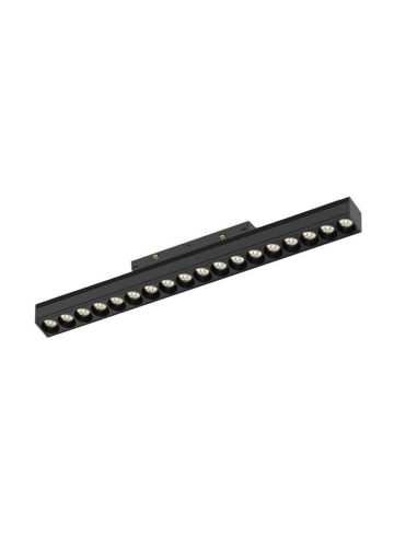 Foco lineal COB LED carril magnético negro Magneto 3.000K 18W 