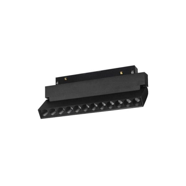 Refletor linear LED trilho magnético 6 Luzes Magneto preto 20W