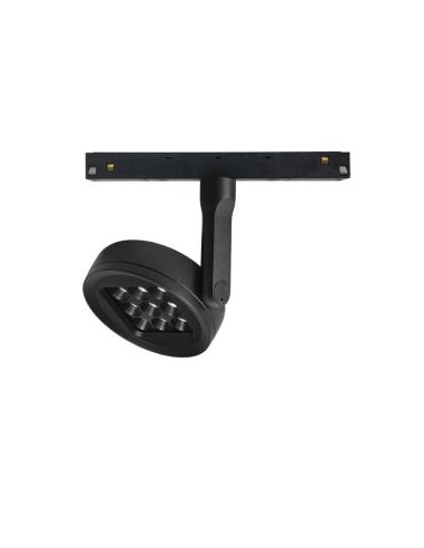Foco LED orientable para carril magnético negro 4 Luces Magneto 20W