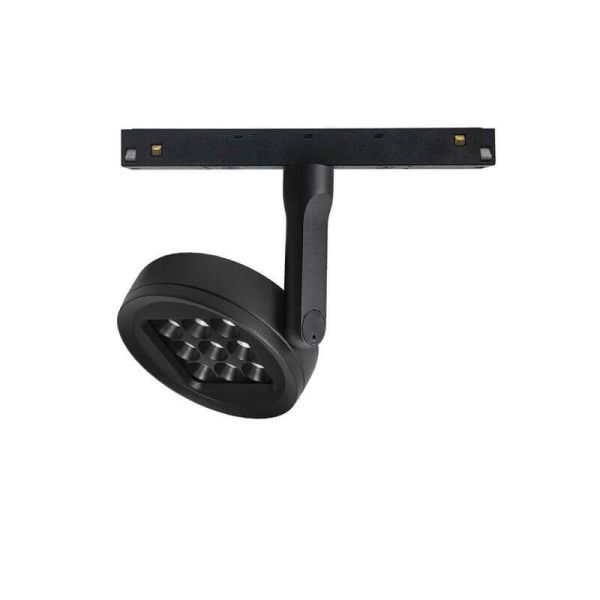 Foco LED orientable para carril magnético negro 4 Luces Magneto 20W