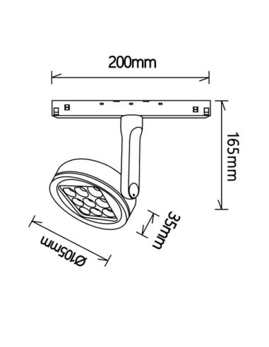Spot LED orientable pour rail...