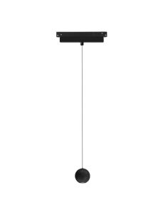Foco colgante LED en forma de bola para carril magnético Magneto 7W 3000K negro