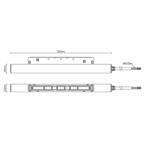 Alimentation Magneto 48V pour rail magnétique en mesures 200W