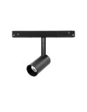 Foco LED orientable de carril magnético Magneto 5W 3000K negro Regulable en intensidad Triac