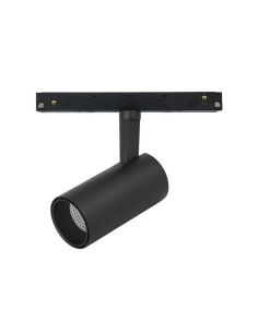 Foco LED orientable de carril magnético Magneto 20W 3000K negro Regulable en intensidad Triac