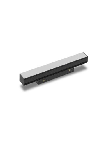 Foco Lineal difusor LED carril magnético Magneto negro  8W 3000K Regulable en intensidad Triac
