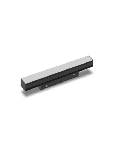 Foco Lineal difusor LED carril magnético Magneto negro  8W 3000K Regulable en intensidad Triac