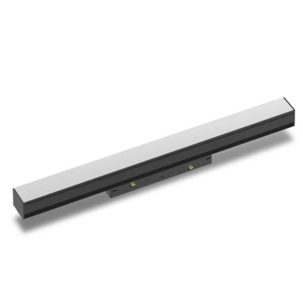 Foco Lineal difusor LED carril magnético Magneto negro 16W 3000K Regulable en intensidad Triac