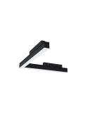 Foco ángulo difusor LED carril magnético Magneto 16W negro 3000K Regulable en intensidad Triac