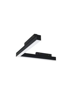 Foco ángulo difusor LED carril magnético Magneto 16W negro 3000K Regulable en intensidad Triac