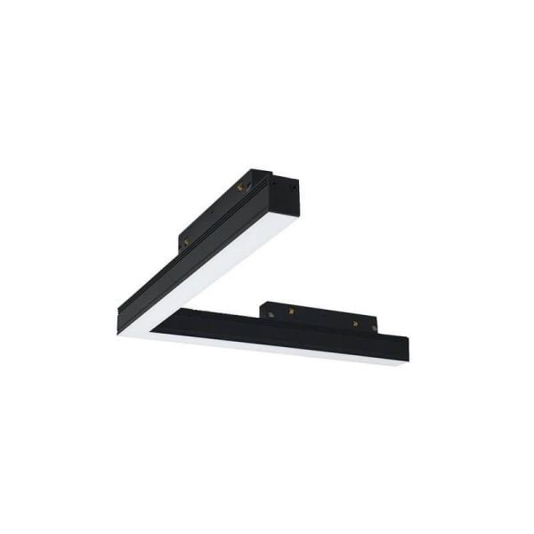 Foco ángulo difusor LED carril magnético Magneto 16W negro 3000K Regulable en intensidad Triac