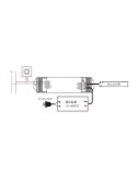 Controlador Triac 12-48V para carril magnético Magneto medidas