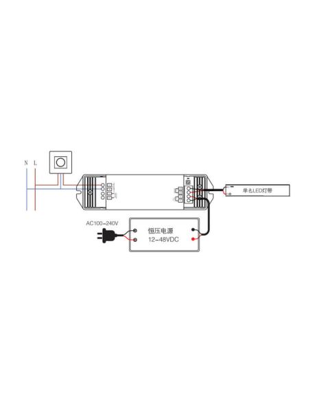 Contrôleur Triac 12-48V pour rail magnétique Mesures magnéto