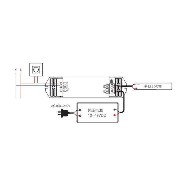 Controlador Triac 12-48V para carril magnético Magneto medidas