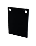 Set de 2 Tapas finales para carril de superficie o de empotrar magnético Magneto negro