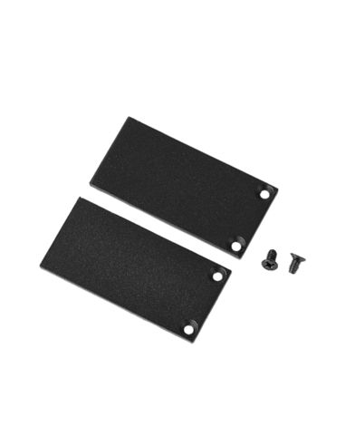 Set de 2 Tapas finales para carril de superficie o de empotrar magnético Magneto negro