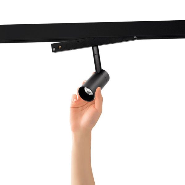 Foco LED carril magnético Magneto negro/oro 5W y 7W 3000K fácil instalación