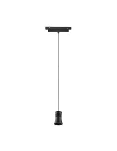 Pendente Pagoda LED trilho magnético Magneto 12W 3000K preto Com e sem TRIAC