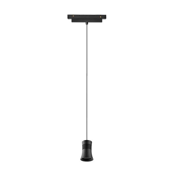 Foco colgante Pagoda LED carril magnético Magneto 12W 3000K negro Con y sin TRIAC
