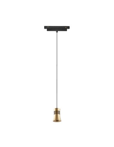 Foco colgante Pagoda LED carril magnético Magneto 12W 3000K negro/oro Con y sin TRIAC