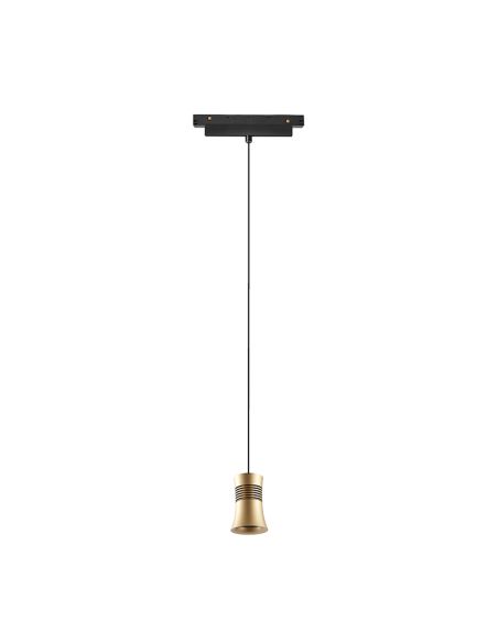 Foco colgante Pagoda LED carril magnético Magneto 12W 3000K negro/oro Con y sin TRIAC