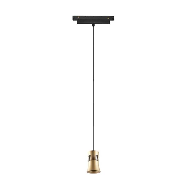 Foco colgante Pagoda LED carril magnético Magneto 12W 3000K negro/oro Con y sin TRIAC