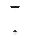 Foco colgante LED carril magnético Bola Magneto 10W Negro 110º de ángulo de apertura 3000K