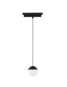 Foco colgante LED carril magnético Bola Magneto 10W Negro 110º de ángulo de apertura 3000K Regulable en intensidad T