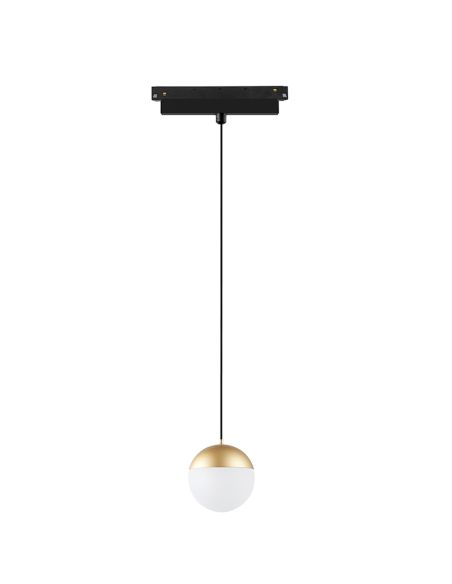 Suspension LED rail magnétique Ball Magneto 10W Or 110º angle d'ouverture 3000K Triac