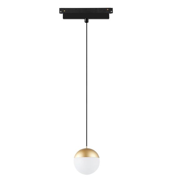 Suspension LED rail magnétique Ball Magneto 10W Or 110º angle d'ouverture 3000K Triac