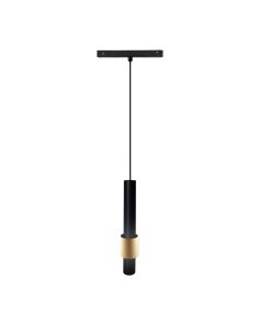 Foco colgante LED carril magnético Magneto 7W 3000K negro y negro/oro Con o sin Triac