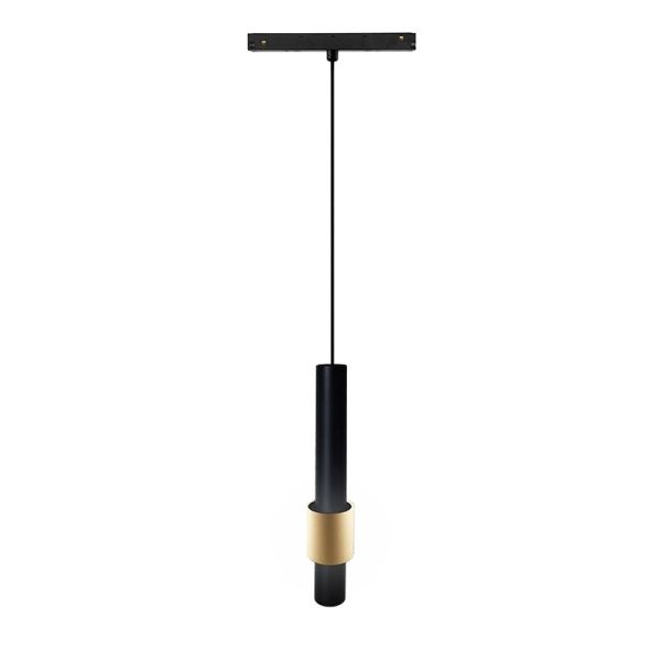 Foco colgante LED carril magnético Magneto 7W 3000K negro y negro/oro Con o sin Triac
