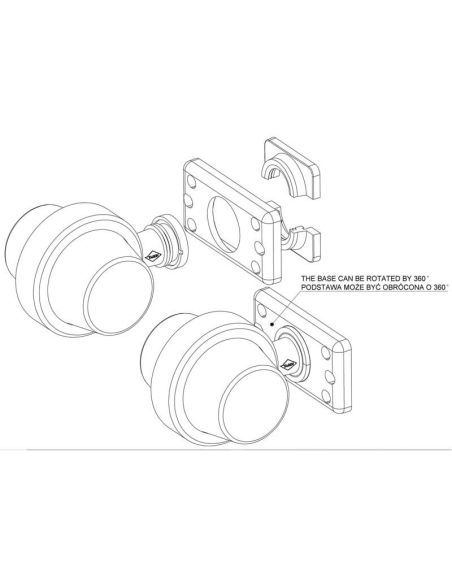 Piloto Neon LED intermitente redondo Categoria 5 12V 24V EMC R10 HOR 102B LKD2608 Horpol | LeonLeds
